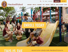 Tablet Screenshot of maryknollschool.org
